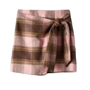 Aritzia Wilfred Dorine Plaid Mini Skirt- Size 2